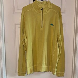Tommy Bahama Men's Half-Zip Pullover in Yellow